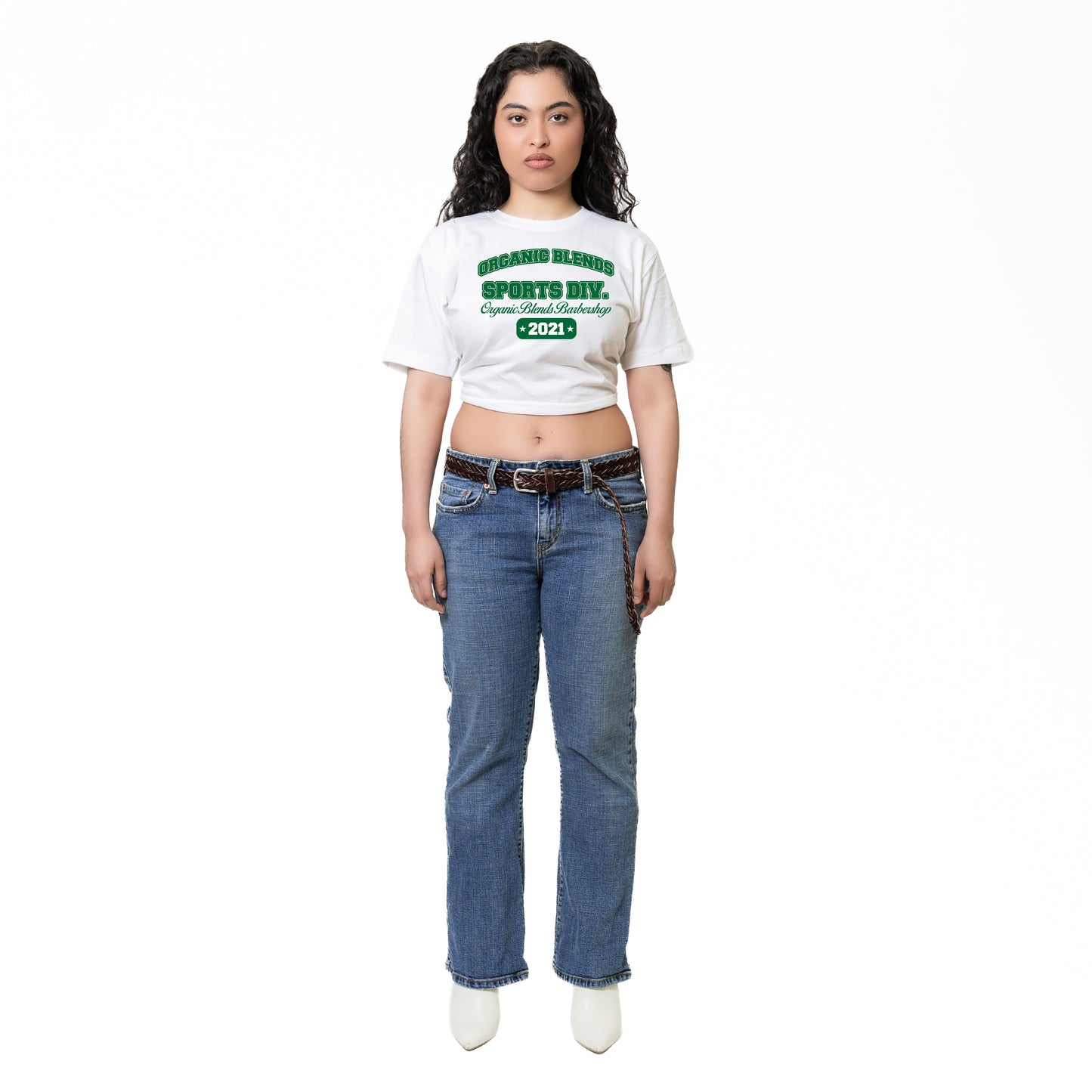 ORGANIC VARSITY CROPPED TEE