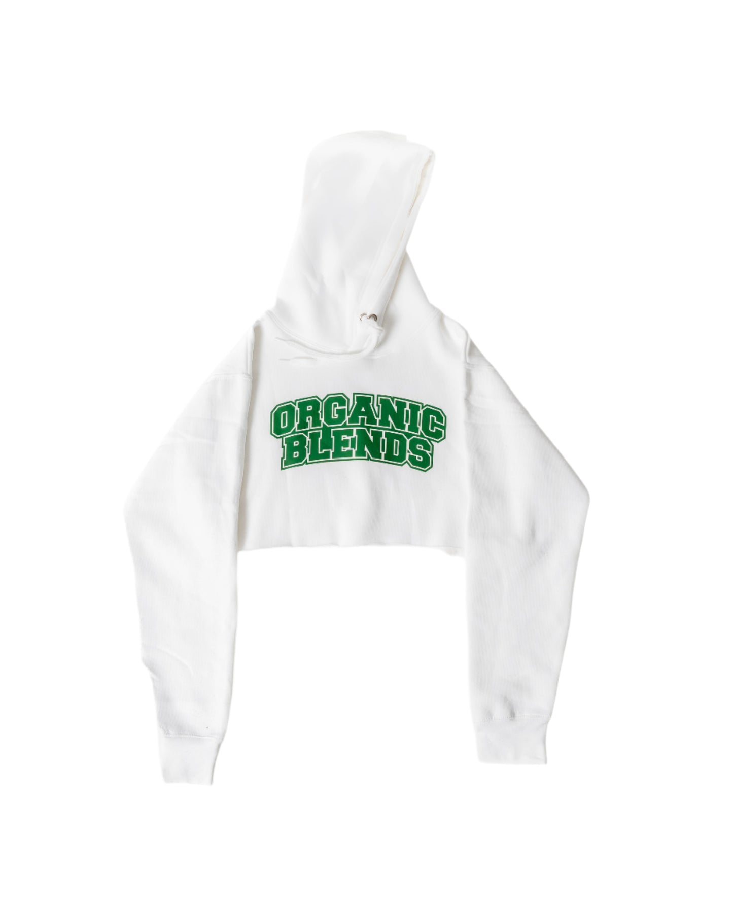 ORGANIC PULL OVER CROPPED HOODIE