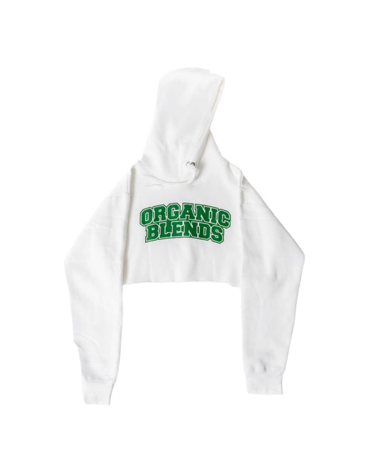 ORGANIC PULL OVER CROPPED HOODIE