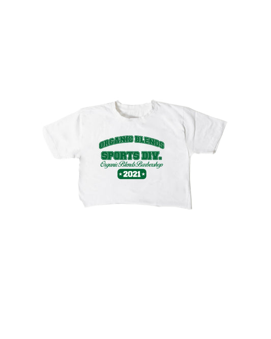 ORGANIC VARSITY CROPPED TEE